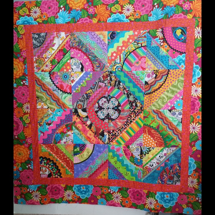 Deb Gomes - Day of the Dead, Wild & Crazy Quilt